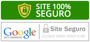 Site 100% Seguro - Selo Google